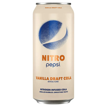 Nitro Pepsi Vainilla Draft Cola, 13.65 fl oz can