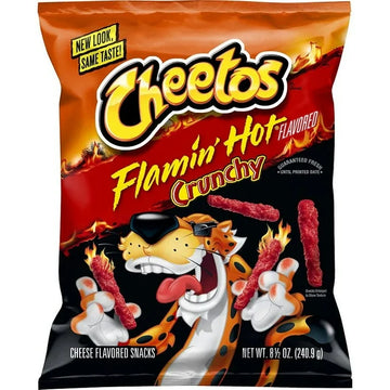 Cheetos Crunchy Cheese Flavored Snacks Flamin' Hot 8.5OZ