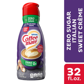 Coffee Mate Italian Sweet Creme (Zero Sugar) Crema para Café Creamer, 32 fl oz