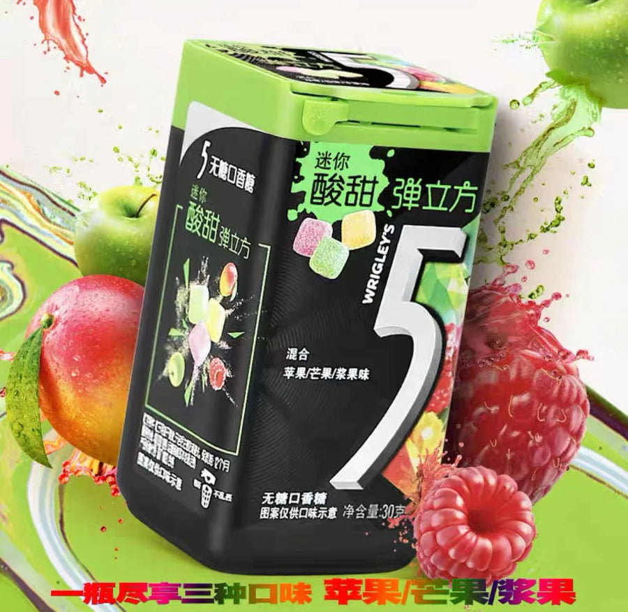 Chicles Wrigley Apple Mango Berry 苹果芒果浆果味