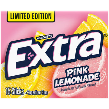 Extra Pink Lemonade Sugar Free Chewing Gum EDICIÓN LIMITADA - 15 Chicles