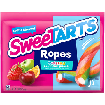 SweeTARTS Soft & Chewy Ropes - Twisted Rainbow 9oz