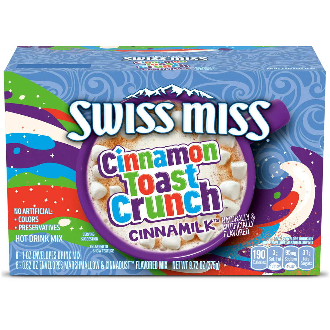 Swiss Miss Cinnamon Toast Crunch Cinnamilk Flavored Drink Mix 6 paquetitos