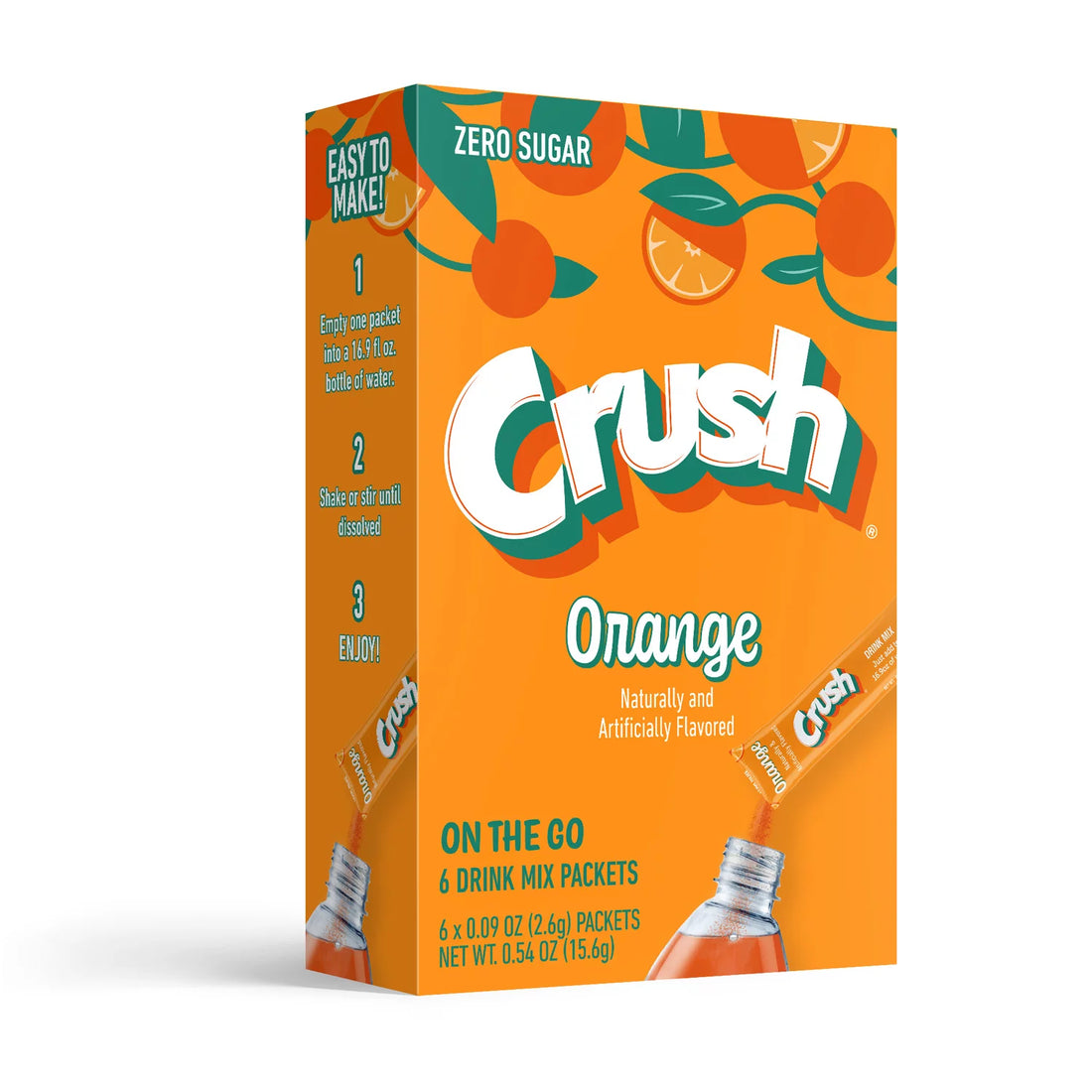 Crush Orange Drink Mix (6 paquetitos)