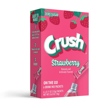 Crush Strawberry Drink Mix (6 paquetitos)