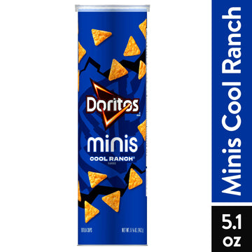 Doritos Minis Cool Ranch  Snack Chips, 5.125 oz Lata