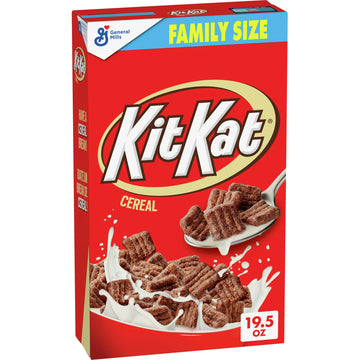 KIT KAT Chocolatey  Cereal Whole Grain, Family Size, 19.5 oz
