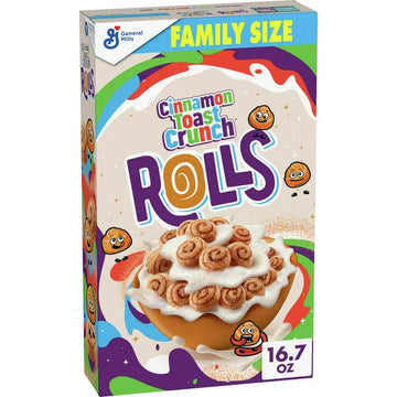 Cinnamon Toast Crunch Rolls Breakfast Cereal Rollo de Canela 16.7 OZ