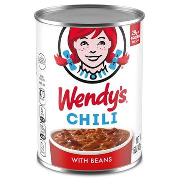 Wendy's Chili with Beans , 15 oz Lata
