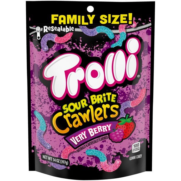 Gomitas Trolli Sour Brite Crawlers Very Berry